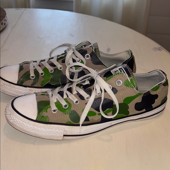 Converse Green Camouflage Sneakers - Picture 2 of 9